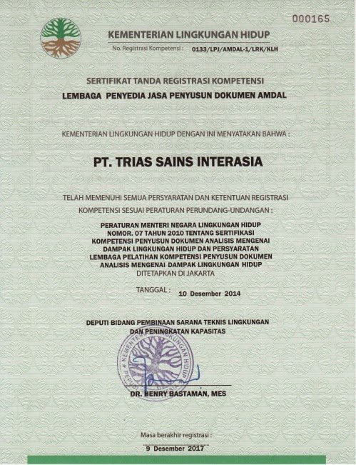 Sertifikat LPJ